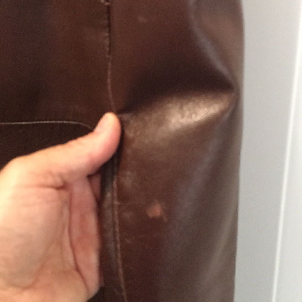 REED Leather lined brown dress Sport Coat Blazer hipster style retro Jacket L - Picture 10 of 10